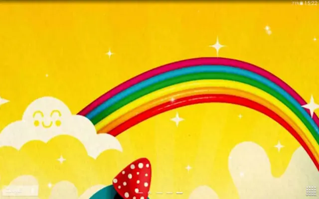 Cute Rainbow Live Wallpaper android App screenshot 0