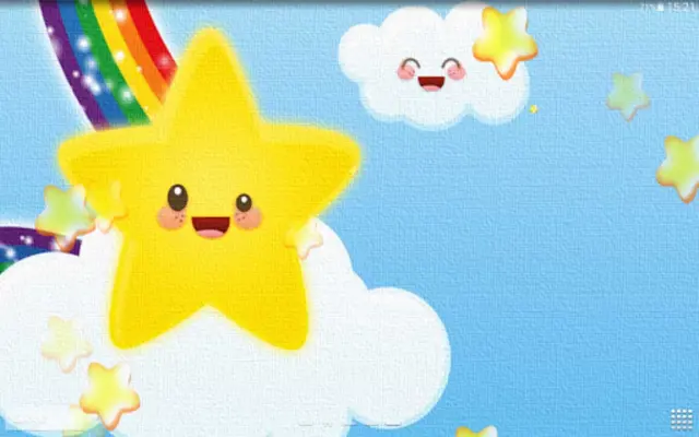 Cute Rainbow Live Wallpaper android App screenshot 1