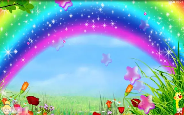 Cute Rainbow Live Wallpaper android App screenshot 2